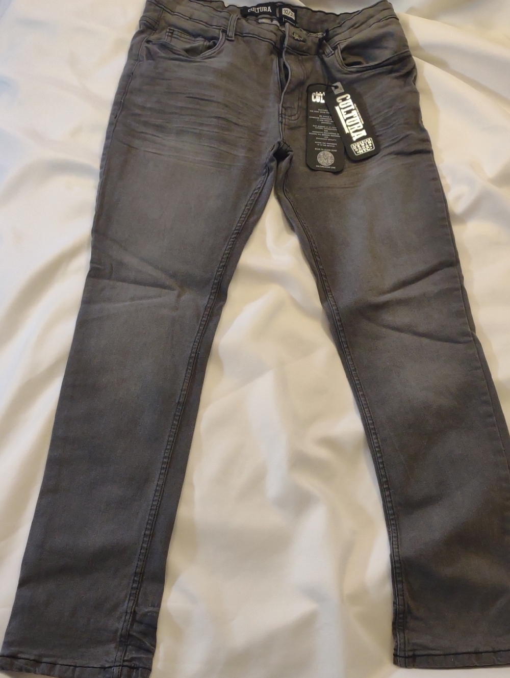NWT Cultura Men's Skinny Jeans in Grey — Slim Modern Fit - Size 32/32